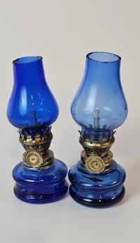 Image 1 of Mini Hurricane Lambs in Cobalt and Light Blue