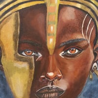 Image 2 of Warrior Original Acrylic Painting 