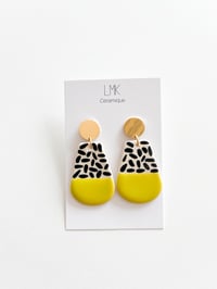 Paire de boucles d'oreilles céramique TOTEM LOSSA citron