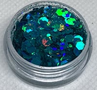 chunky glitters turquoise 