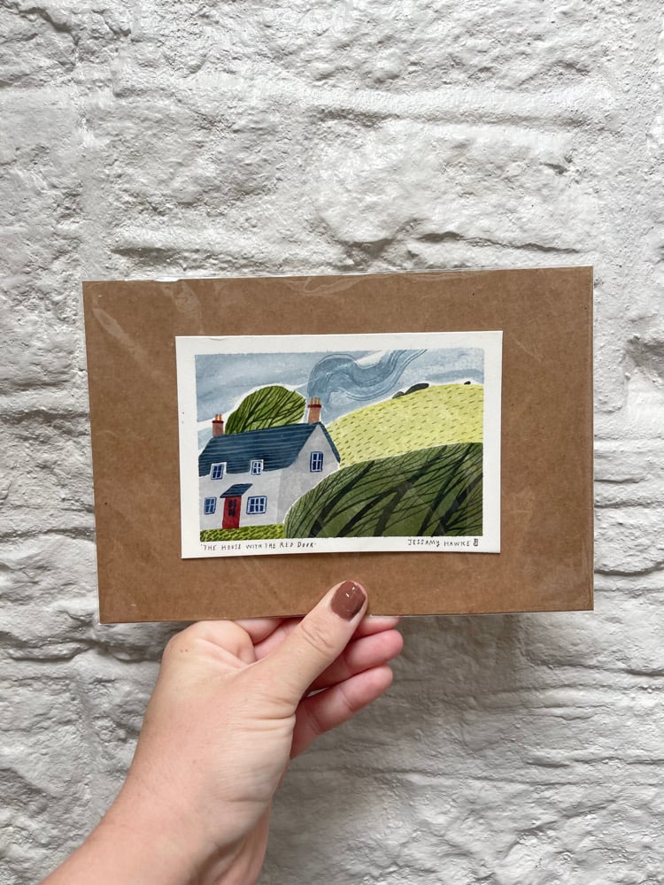 ‘The House with the Red Door’ Original Painting