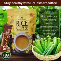 Image 4 of Grainsmart- RICE COFFEE Low Calories & Decaffeinated- 10sachet
