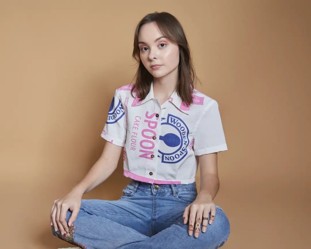 Cropped Button Up by And Again Clothing
