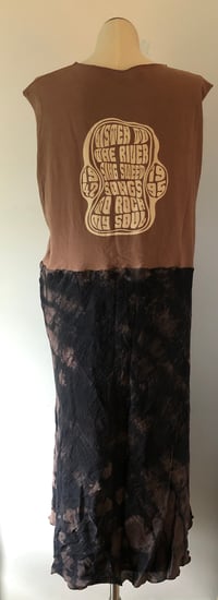 Image 3 of Upcycled “Jerry Garcia” maxi dress (hand dyed)