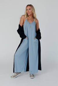 Image 2 of Oasis Wide Leg Jumpsuit- Verdigris