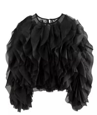 Image 2 of Black Ruffle Blouse