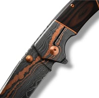 Image 2 of Handmade Copper Damascus Knife