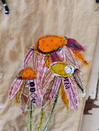 Image 2 of Echinacea Wall Hanging