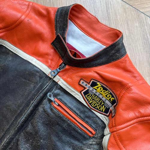 Image of Bok Brothers Harley Davidson Biker Jacket, Size Medium