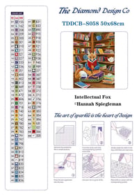 Image 4 of Intellectual Fox Full Size Diamond Painting by Hannah Spiegleman