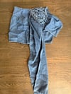 DENIM FLOWER SKIRT