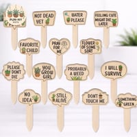 Image 1 of Pun Plant Stakes – Set of 3