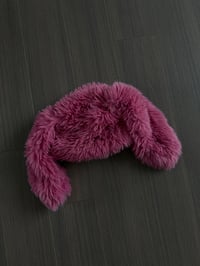 pink furry beanie