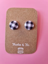 Image 8 of Gingham Fabric Studs