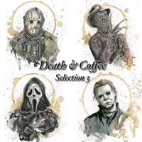 Image 1 of Ink And Coffee "Death & Coffee" Art Series - Print Selection 3
