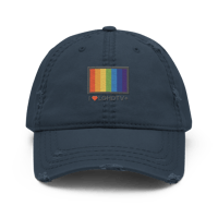 Image 3 of I Love LGTVHD+ Distressed Dad hat