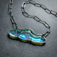 Image 1 of Bulla Pendant Necklace 12: Mint Cloud