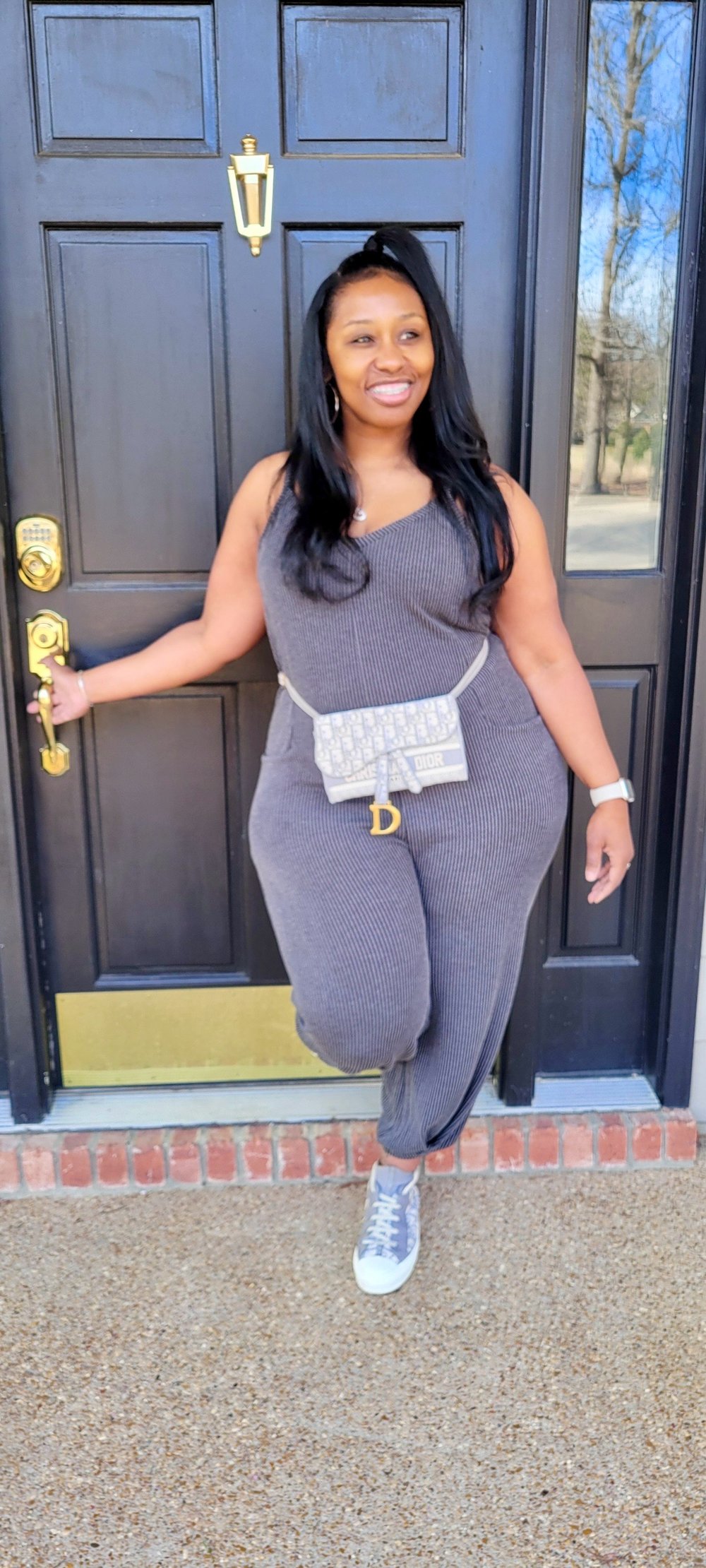 Image of The Comfy Charcoal Jumpsuit 