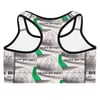 LAS GIDI TRAFFIC BOUTIQUE SPORTS BRA (SILVER/GRN/WHT) 