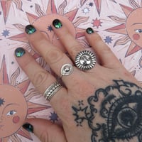 Image 8 of Handmade ‘Seraph’ Sun Ring Sterling Silver