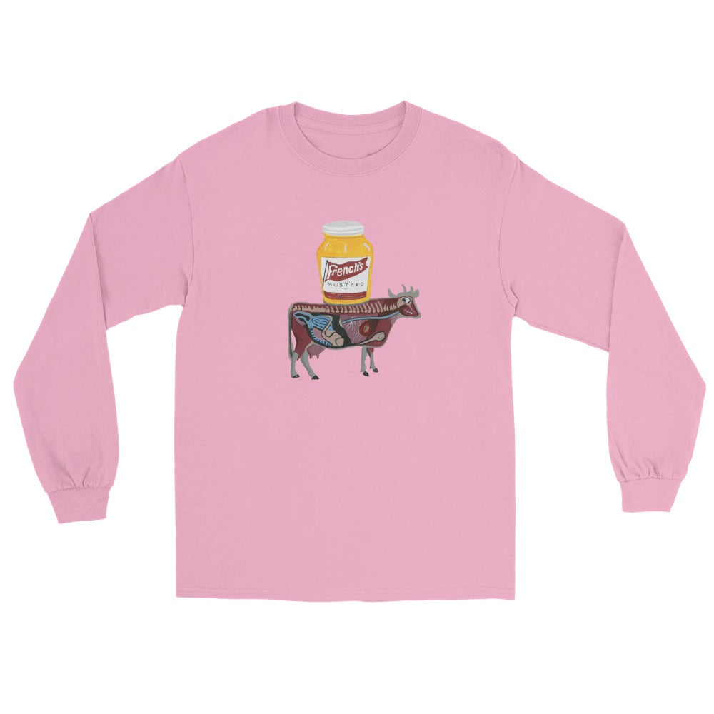 Image of MUSTARD COW LONG SLEEVE SHIRT
