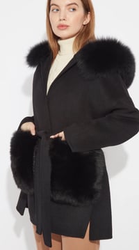 Image 4 of Black Loro Coat