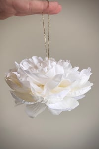 Image 2 of Preorder - White Hanging Peony flower 