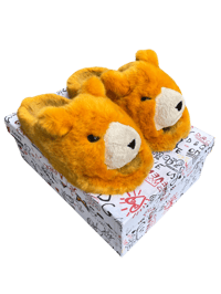 Image 1 of Dolce & Gabbana Teddy Bear Slide Slippers - 10.5