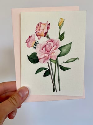 Image of Rose Bouquet Greeting Card