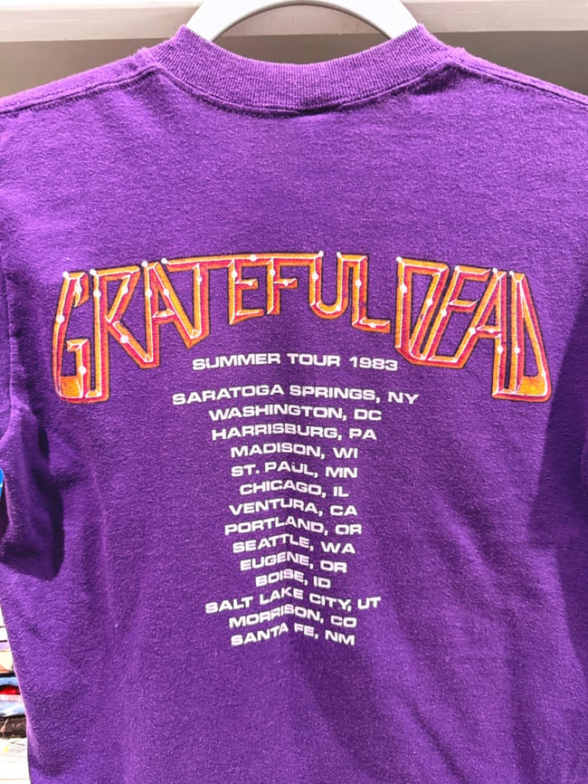 Grateful Dead 1983 Summer Tour DEAD HEADS T-Shirt - Fits SM