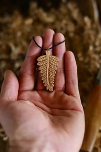 Image 1 of Fern Leaf  Pendant Necklace 