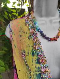 Image 2 of Mykonos sari jewel oversized waistcoat / top 10-18