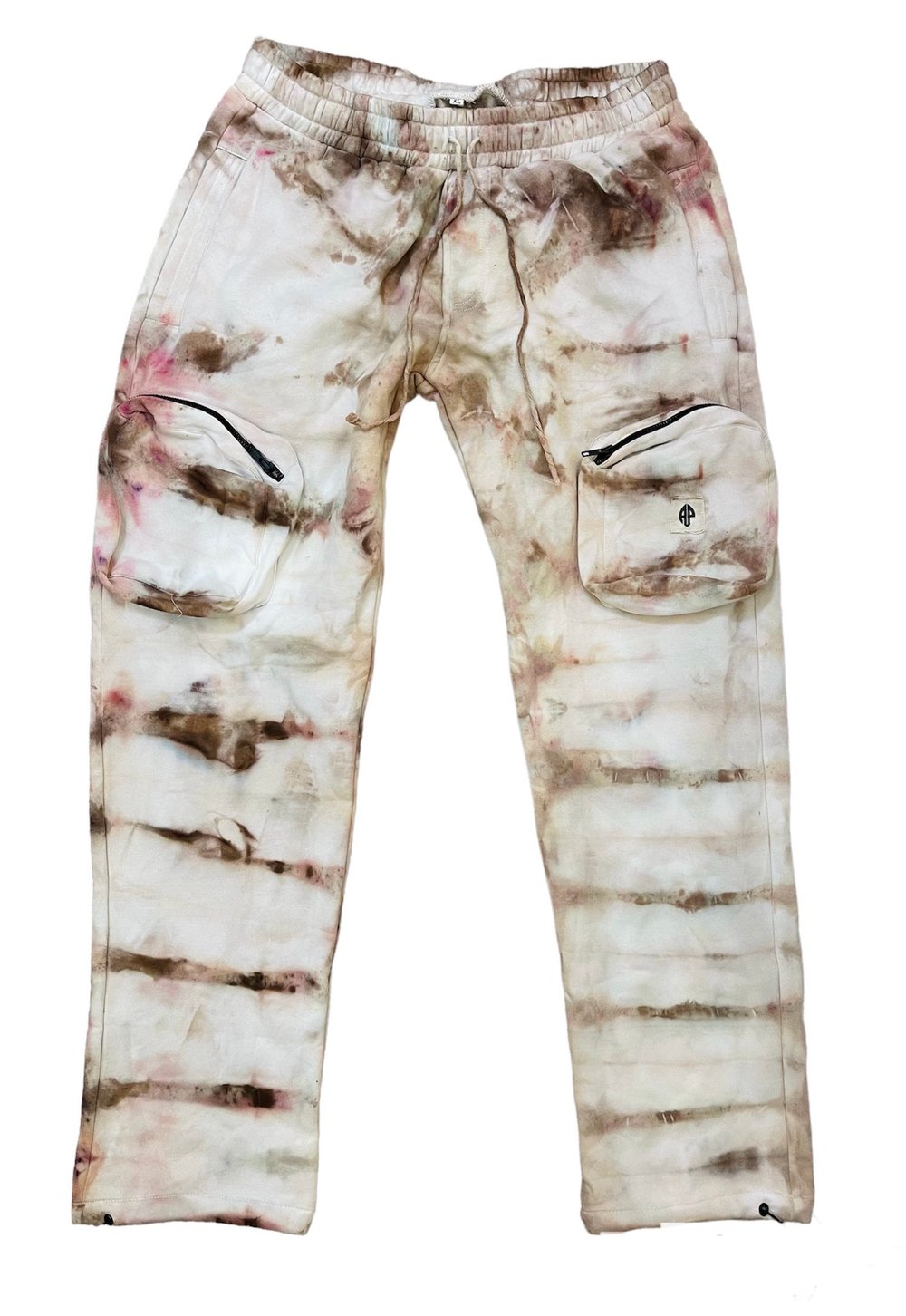 Image of Brown/Tan Tye-Dye Sweatpants 