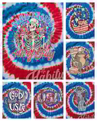 Image 10 of July 4th Tiedye Tees