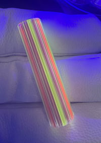 Image 4 of Orange with transparent black. Red and yellow uv