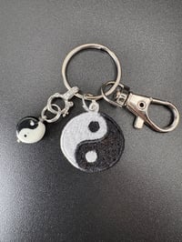 Yin and Yang Charm Keychain