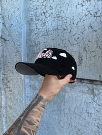 Image 3 of  PARTLY CLOUDY BLACK TRI TONE NEW YORK METS CUSTOM FITTED HAT