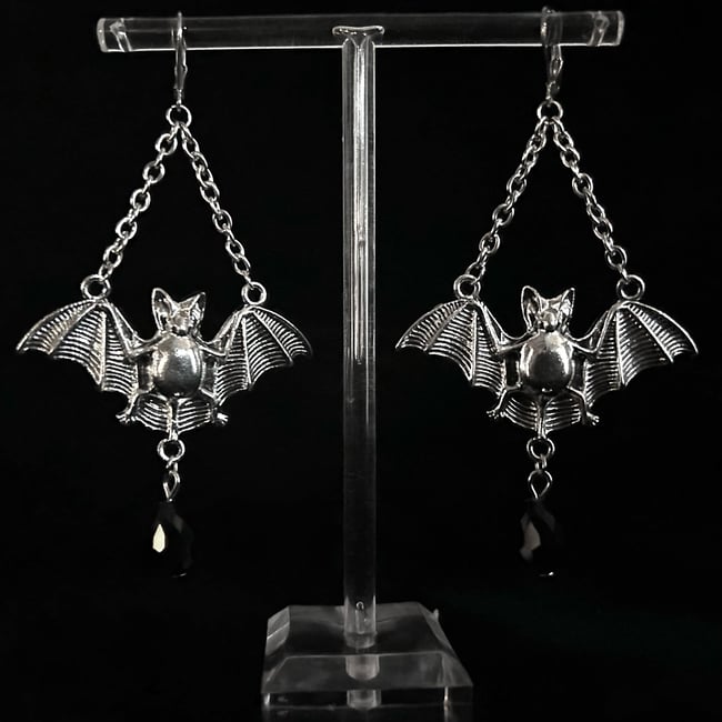 batty dangle earrings 