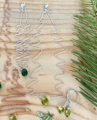 Image 3 of Simple Peridot Gem Drop Necklace