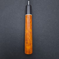 Image 4 of Petty knife with orange karelian birch handle 