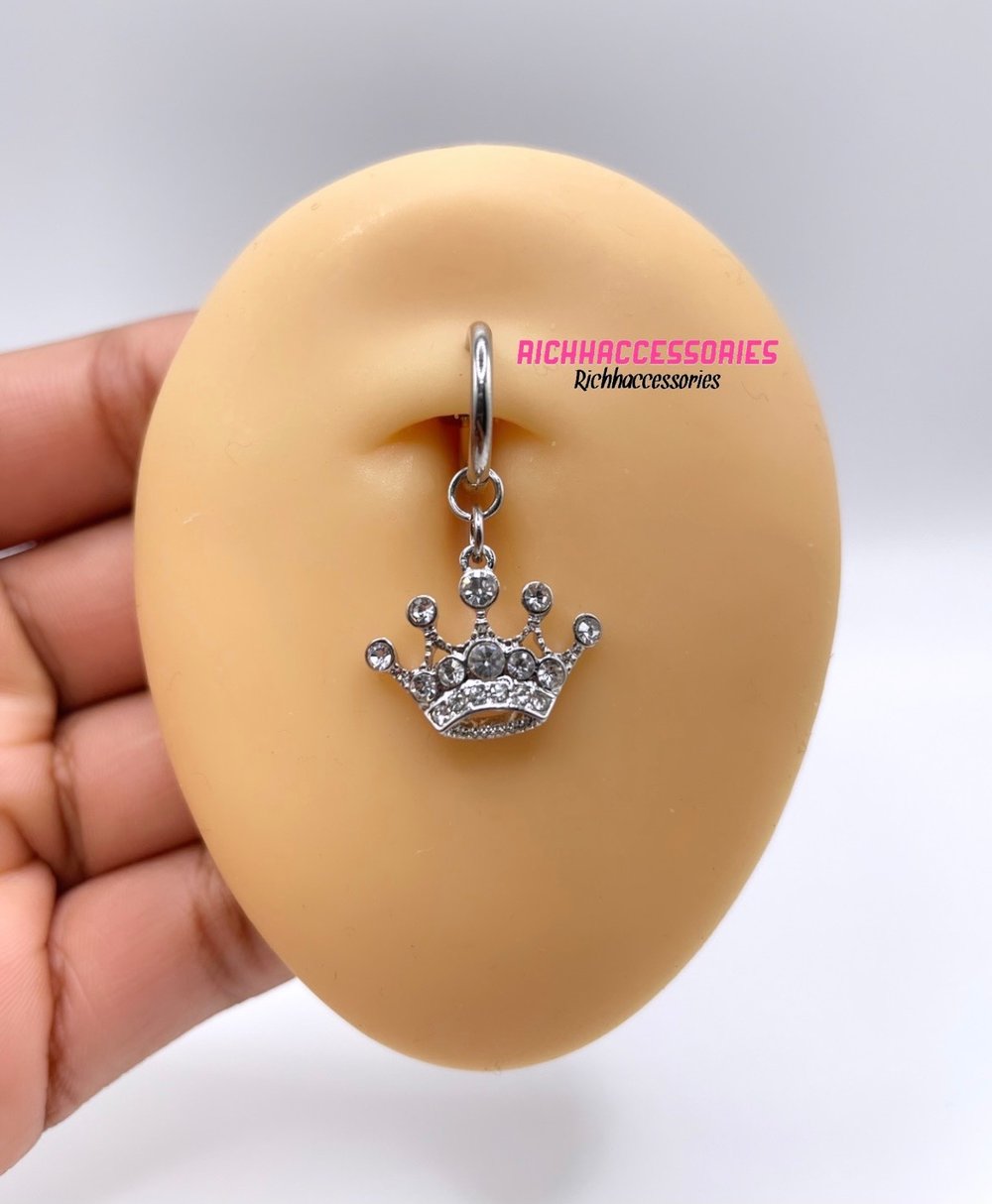 Crown Clip-On Belly Ring