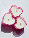 PINK HEART CANDLES 