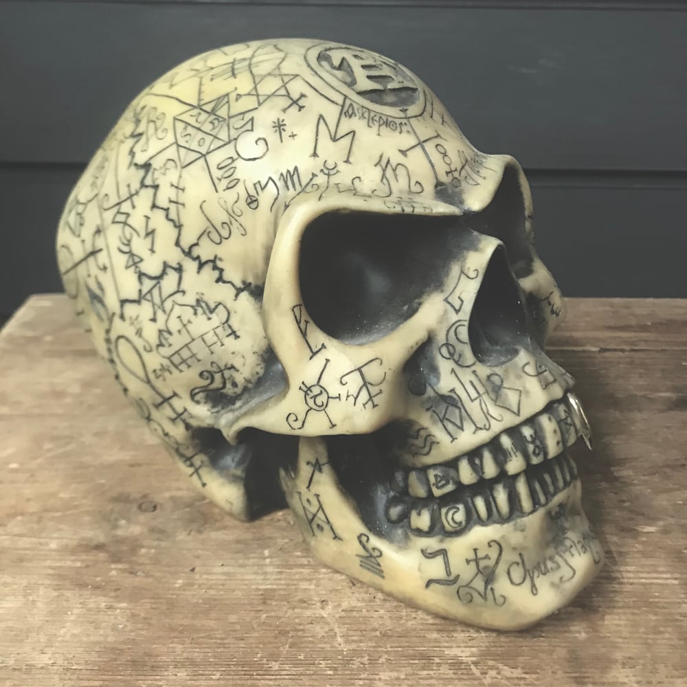 Image of  Preloved Alchemy England Omega Alchemist Skull