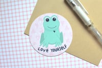 Image 3 of Love Yourself Froggy - Sticker