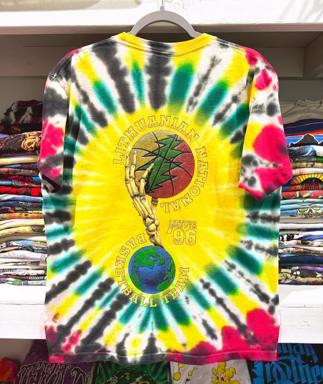 Grateful Dead 1996 Lithuania Basketball T-Shirt - Size L