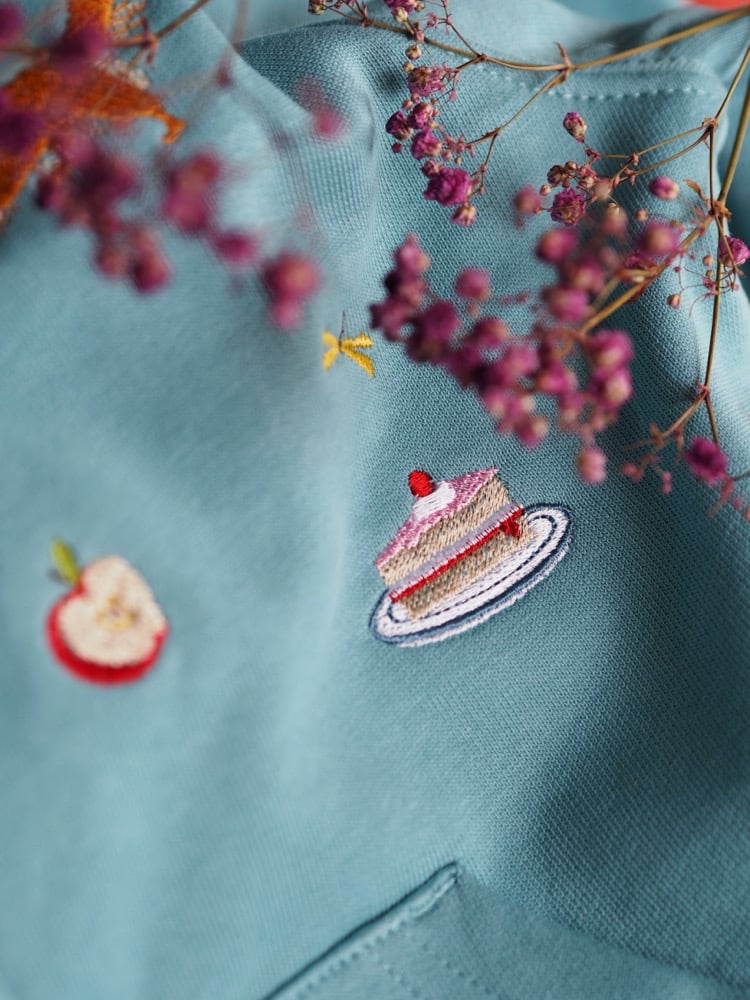 Image of Summer Sprinkles - Teal zipped hoody