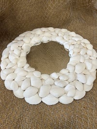 Image 2 of Seashell Mirror White 20”