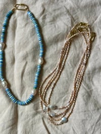 Image 3 of Pink keshi necklace