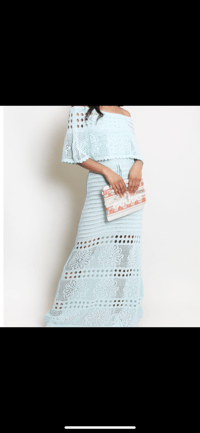 Crochet maxi dress