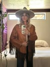 late 1960s handcrafted leather fringe jacket